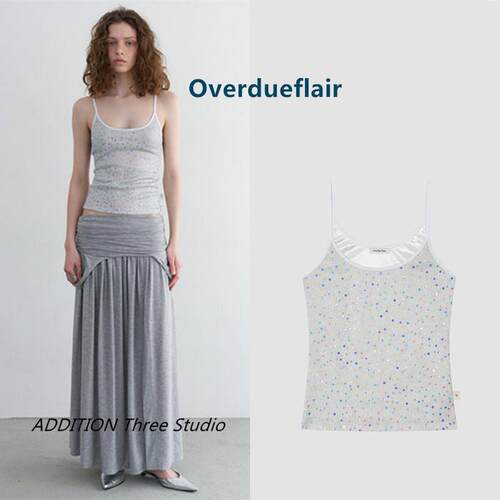 正品 Overdueflair 26夏季新款时尚彩色亮片显瘦百搭吊带背心上衣