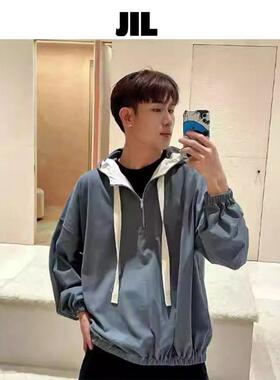 JIL 24春秋休闲抽绳连帽男女同款长袖厚棉T