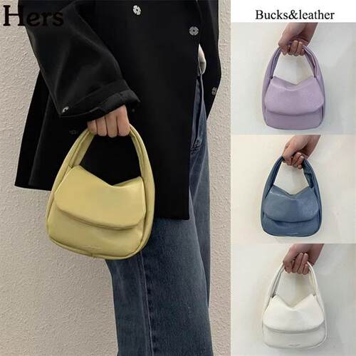 正品韩国Bucks leather新款真皮手提小包链条斜挎背包女