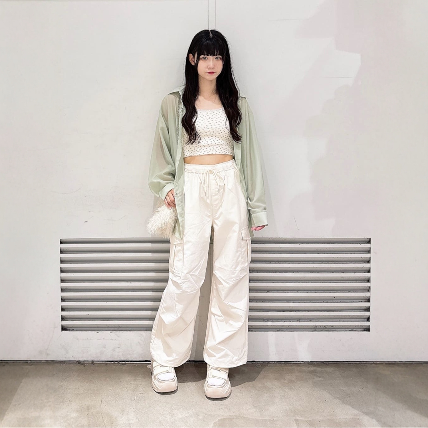 闭眼入~率性工装风 脚口抽绳 时髦抽绳多口袋松紧腰工装休闲裤