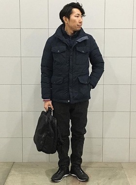 殿堂级！6W+日元 ed1fice VS N0rth联名合作款 男士连帽羽绒服