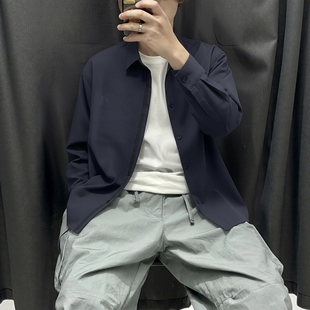 衬衫 仿羊毛手感抗皱百搭商务翻领休闲长袖 ab@h0use精细做工 1.6W