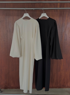 稀少拼手速~1.9w+e1m 可可爱爱BIG气球泡泡双材袖腰部褶边连衣裙