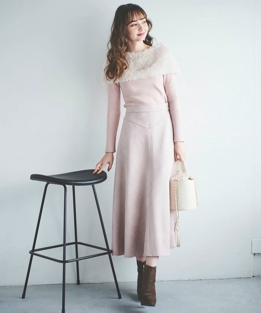 31家人气王~冷艳大女主气场！環保麂皮V型线条拼接高腰喇叭半身裙,女装/女士精品,半身裙,淘宝优惠券,粉丝福利购,淘宝优惠卷