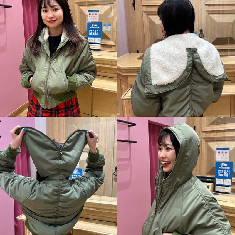 N-2B轻盈保暖连帽短款夹克棉服
