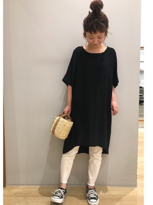 前后长舒适宽松纯棉短袖T恤