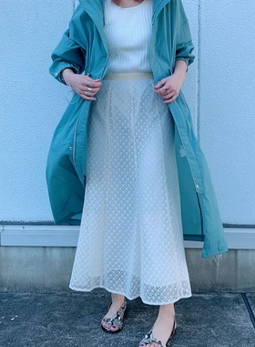 2.3w+B@byl0ne防晒轻量感面料抽绳收腰薄款户外登山冲锋长款外套