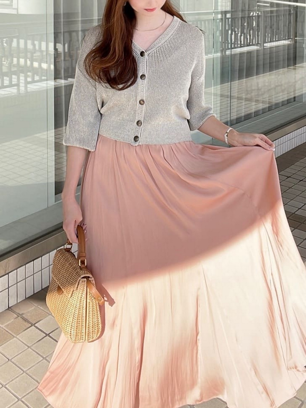 浪漫舞动腰带松紧腰飘逸半身裙