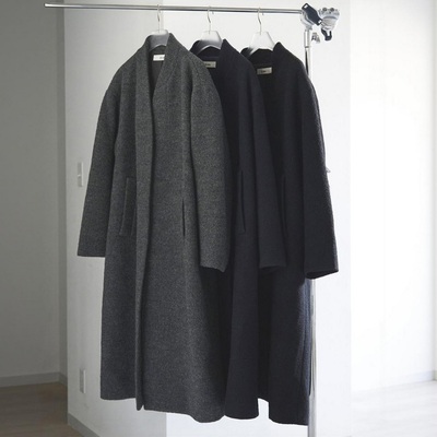 代1700+@nuke 时刊大片感 气质感客供琎口100羊毛V领长款大衣外套