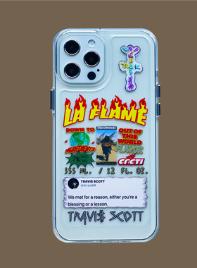 sideline原创设计Travis scott cacti iPhone17promax适用于苹果手机壳ip16