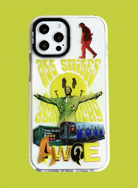 sideline原创Asap Rocky iPhone17promax硅胶透明软壳ip16适用于苹果手机壳嘻哈说唱全包软壳iPhone17air