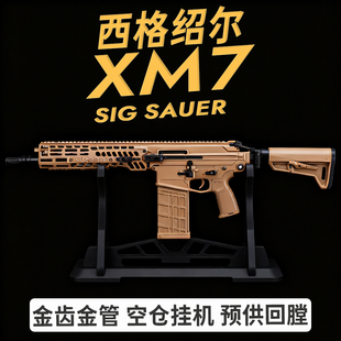 西格绍尔乖巧虎XM7金齿金管突击步枪玩具模型空挂连发WAGAME成人