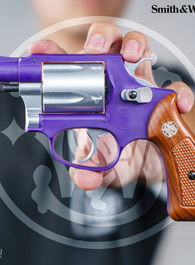 模立方M36史密斯.38法警小左轮双联动连发转轮解压科教模型枪收藏