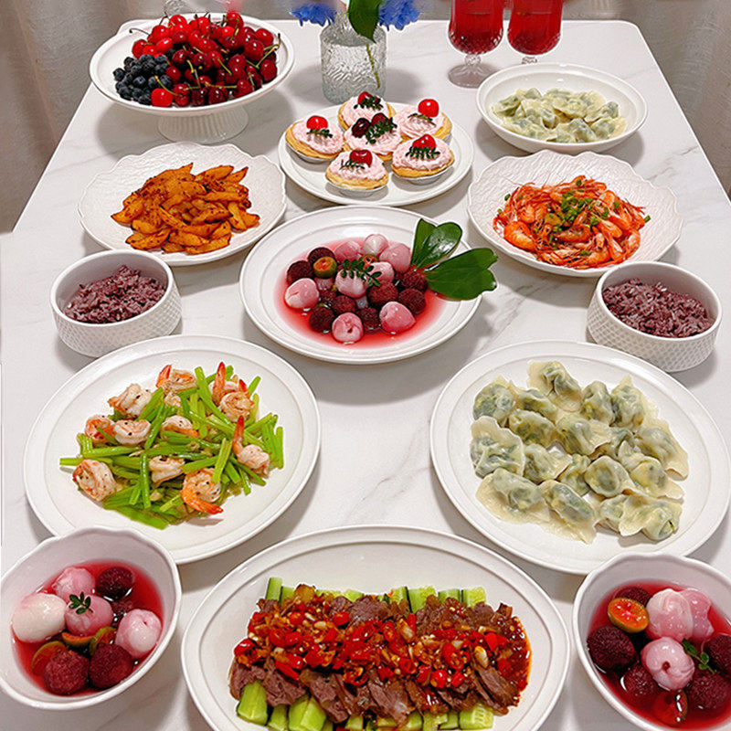 特别好看的饭碗陶瓷家用2025新款乔迁餐具碗盘碗碟套装家用高级感,餐饮具,餐具瓷器套装,淘宝优惠券,粉丝福利购,淘宝优惠卷