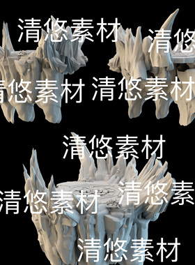 3dmax c4d fbx obj格式仙侠玄幻传送石台祭台场景文件 非实物D37