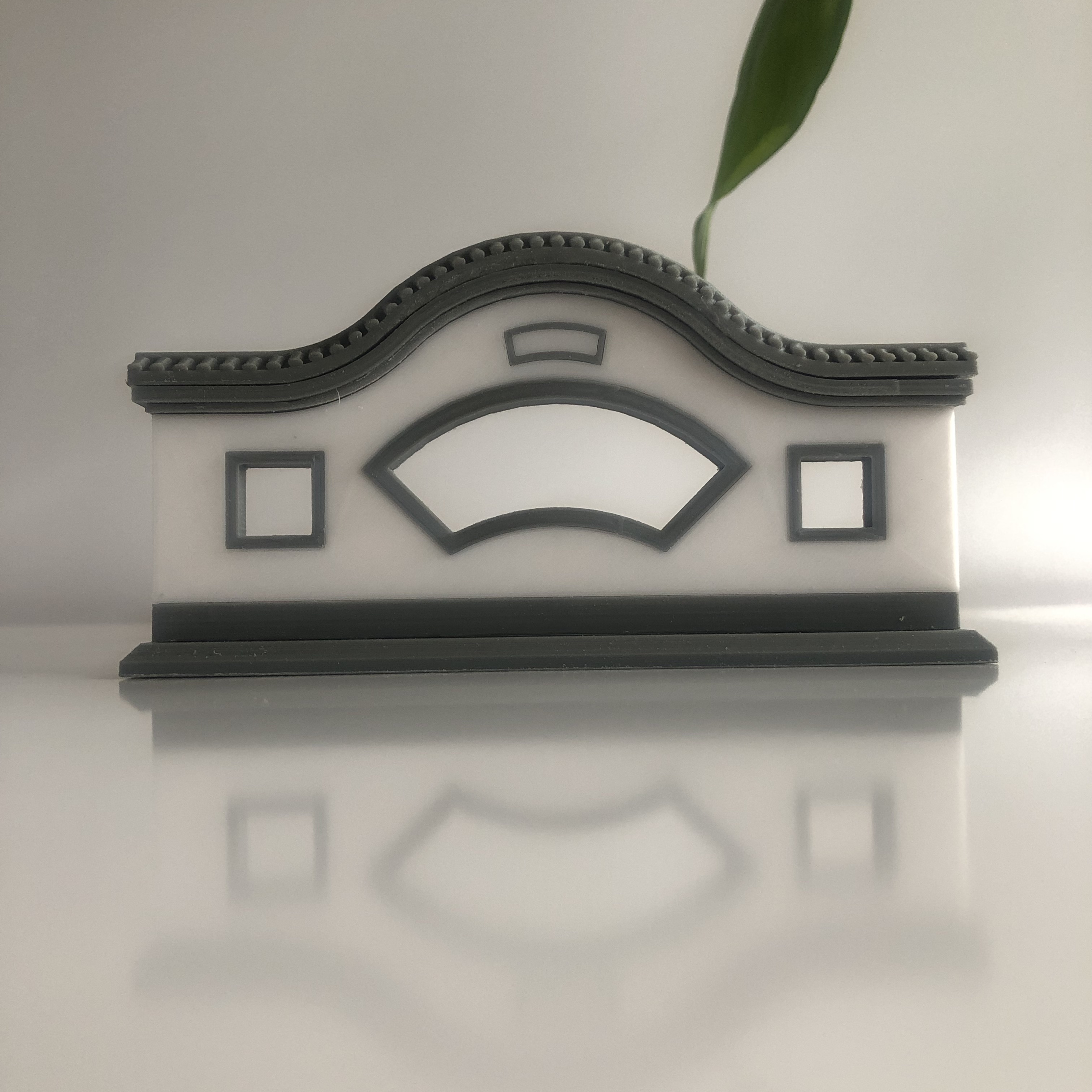 摆件月洞门景观模型装中式墙复古