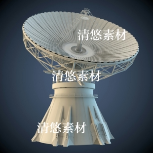 科技雷达卫星c4d obj格式 模型文件 非实物A439 fbx