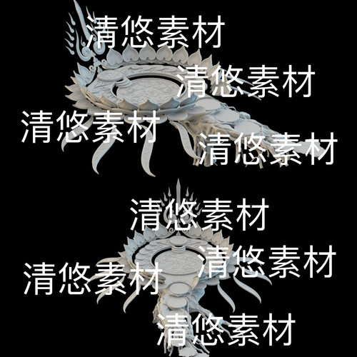 3dmax c4d fbx obj 3ds格式古风仙侠魔幻莲花祭坛文件 非实物B566