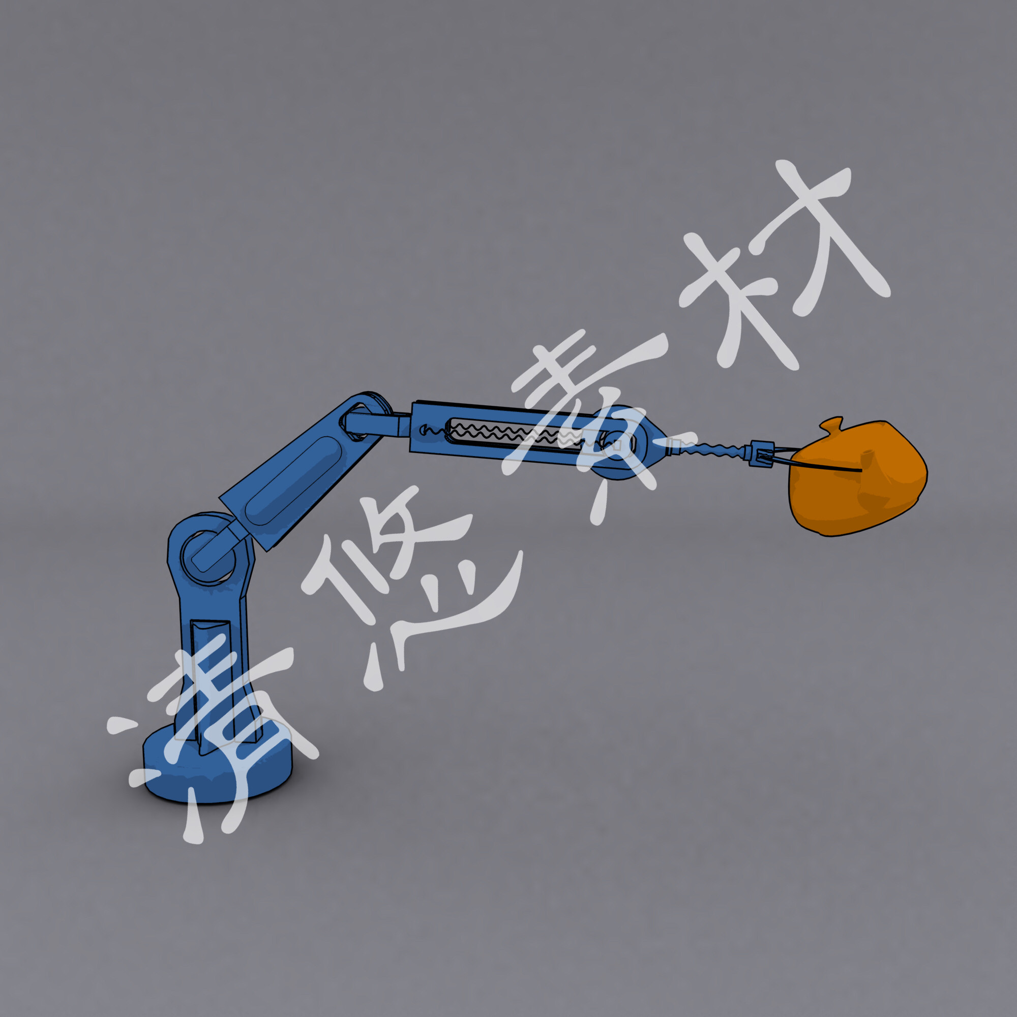 3dmax模型 机械手臂 抓取物体放下关键帧动画练习参考源文件 521