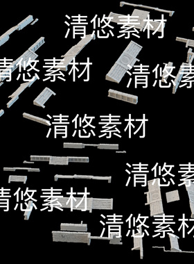 3dmax c4d fbx obj格式古代石块石阶台阶文件 非实物B780