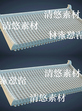 高精度中国风古代屋顶建筑3dmax c4d fbx obj格式模型 非实物A468