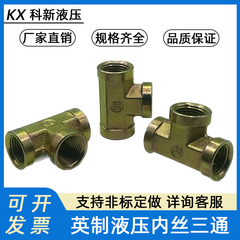 Khớp nối chuyển tiếp thủy lực, khớp nối ống dầu cao áp, khớp chữ T bên trong của Anh, 2 điểm, 3 điểm, 4 điểm, khớp nối chữ T bằng thép cacbon áp suất cao khớp nối ống thủy lực khớp nối bơm thủy lực