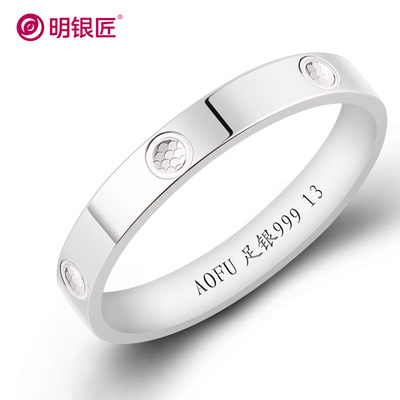 s999纯银太阳戒指女款