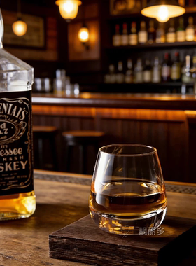 高颜值厚底玻璃杯ins风简约水杯威士忌杯冷饮杯家用透明耐热杯子