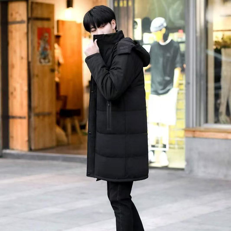 冬季棉大衣棉衣加绒羽绒棉服中长款加厚爸爸过膝男装外套大码棉袄