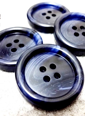 新款藏青色牛角花纹扣热卖深蓝色风衣大衣西装西服纽扣专卖25mm15