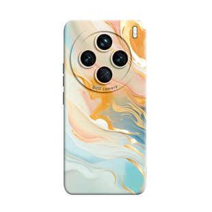 浮金水彩适用vivox100手机壳vivo新款x100保护x硅胶100维沃90壳vovo全包pro套vi vo防摔70女+的s款×男80镜头