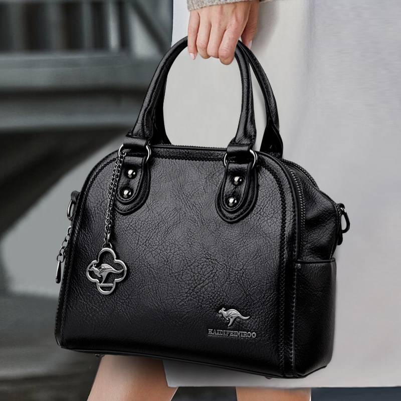 品牌妈妈包2026新款爆款包包女真皮女士中年手提包软皮单肩斜挎包