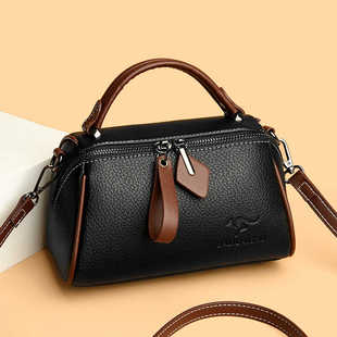 高级感小包包2026新款女时尚百搭手提包波士顿真皮女包洋气斜挎包
