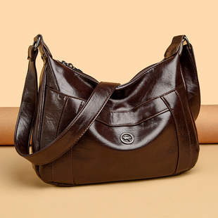真皮女士包包2026新款头层牛皮中老年女包软皮妈妈包大容量斜挎包