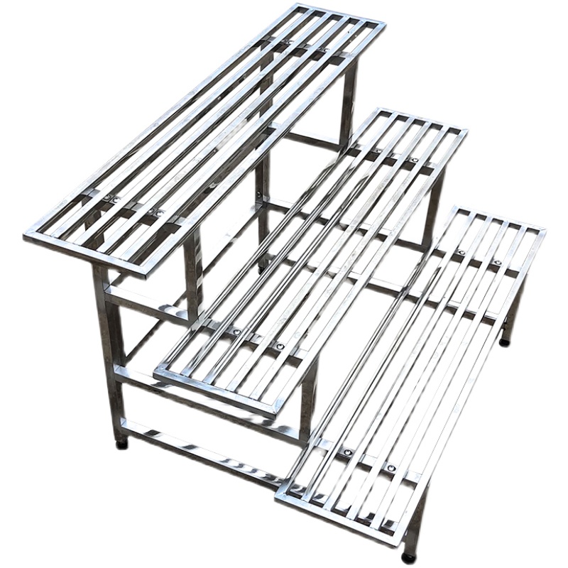 不锈钢花架子阳台户外室内室外多层阶梯庭院花盆架落地绿萝花架花