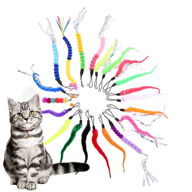 猫玩具逗猫棒毛毛虫替
