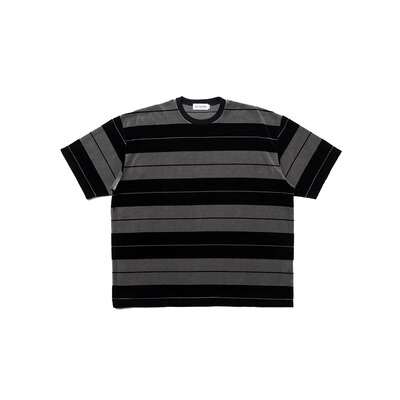 Cootie Velour Border S/S Tee 日产 天鹅绒面 阔型短tee