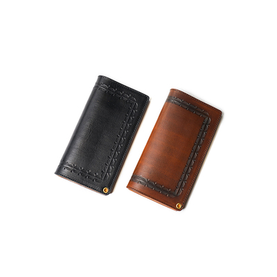 压花钱包CALEE牛皮男女同款