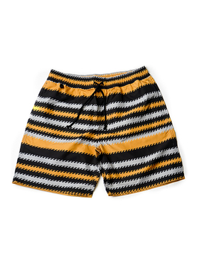 ［5折］CALEE BORDER SHORT PANTS休闲宽松条纹沙滩短裤