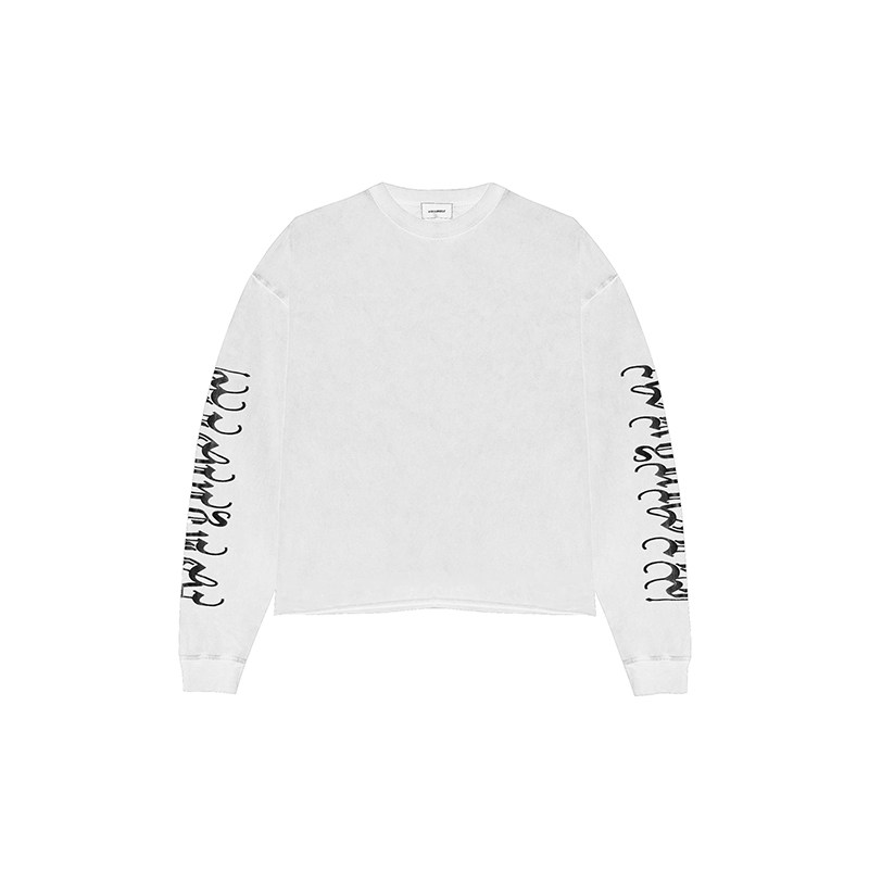 ASKYURSELF PROMISE TOUR LS 葡萄牙产 做旧白色长袖适合双层叠穿