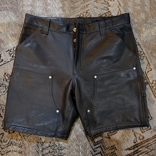 HORSE LEATHER 日产 greadLAnd 双膝短裤 BADBOY 马皮 ORIGINAL
