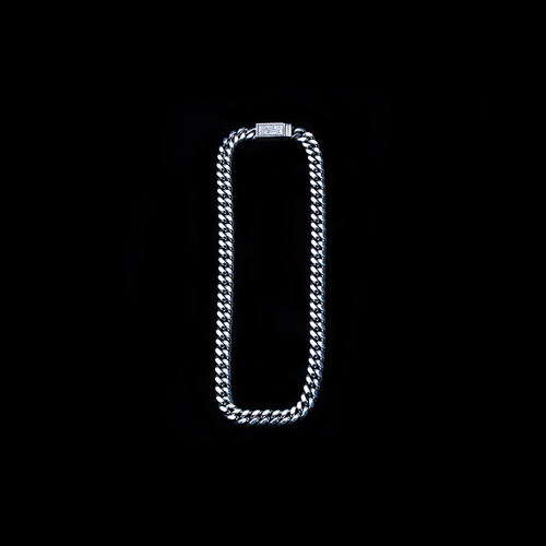 Antidote唐草卡扣银质粗项链