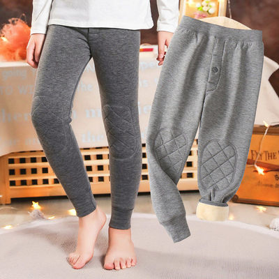 莫代尔保暖裤加绒护膝儿童棉裤