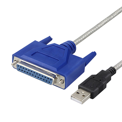 数据线针转USB老式lpt口母头