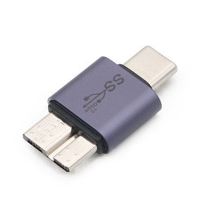 TypeC公转MicroB公转接头USB-C转Micro USB3.0公对公硬盘数据线接口转换头适用苹果MacBook Air笔记本电脑Pro