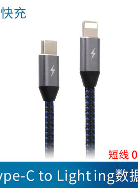 Typectoip充电器短款快充线