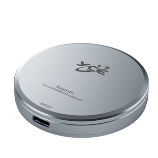 磁吸硬盘盒移动固态M.2 NVMe外置适用苹果手机Mac笔记本接SSD扩容