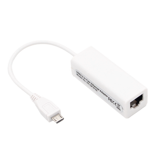 安卓MicroUSB接口平板电脑USB有线网卡连接网线转换器RJ45网络9700转换头 micro USB转以太网上网口转接头