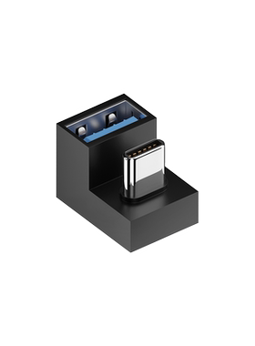 TypeC公转USB母OTG转接头U型弯头