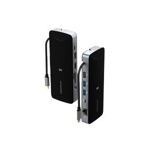 Type-C扩展坞带网口可PD充电笔记本电脑多口USB3.0拓展双口HDMI多屏显示高清显示器转换器带无线充供电十合一